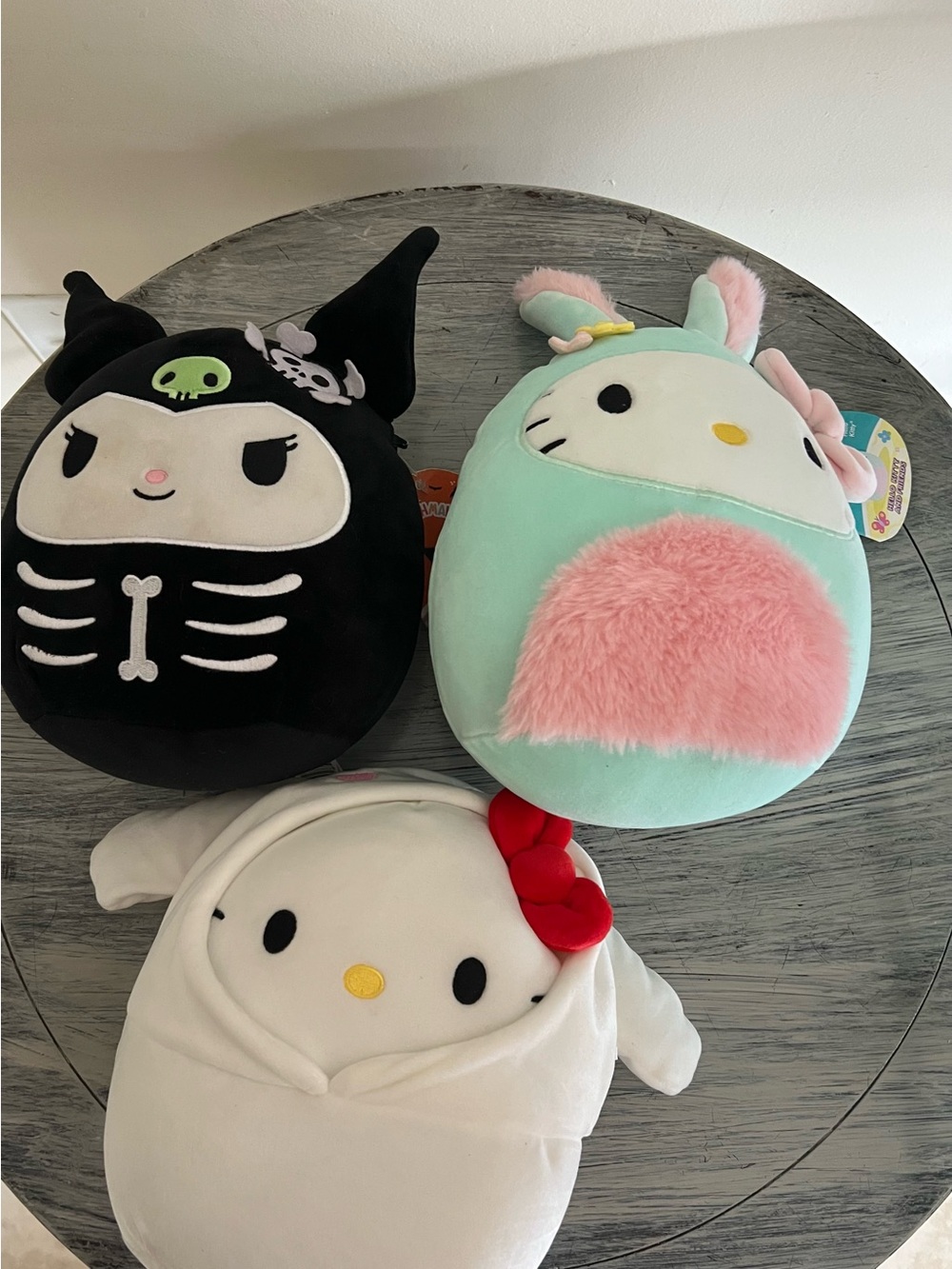 Sanrio Squishmallows Hello Kitty Kuromi Hoodie Plush Bundle 3 Pc 2 NWT